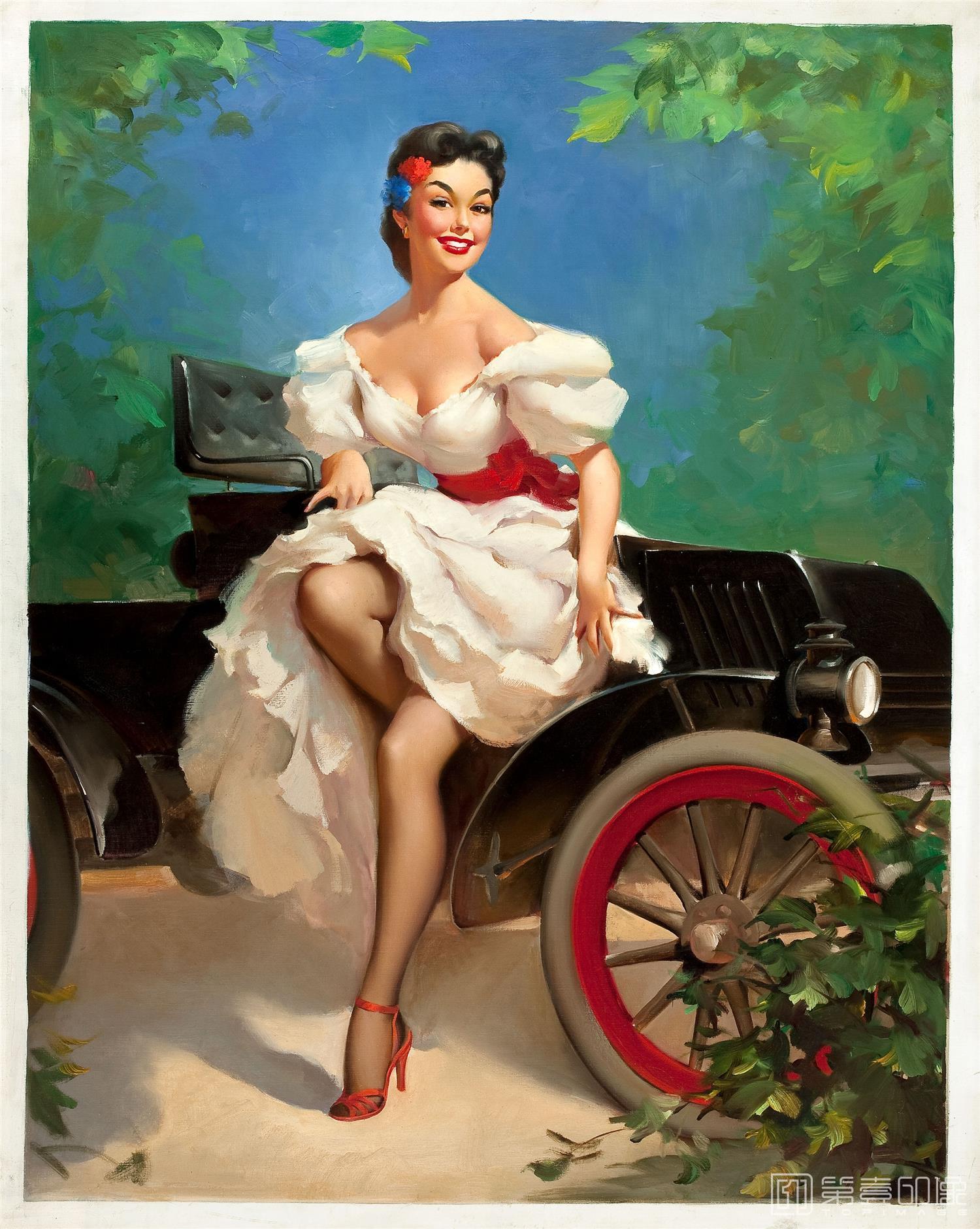 油画-吉尔·艾尔夫格雷恩 Gil Elvgren 作品集-107
